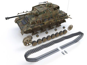 pzkpfw iv - panzer 4 - ausfh - 531 3D Model