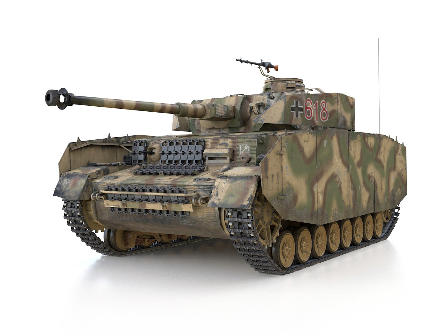 Pzkpfw Iv Panzer 4 Ausfh 618 3d Model In Tank 3dexport