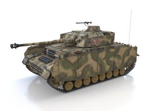 pzkpfw iv - panzer 4 - ausfh - 618 Modèle 3D