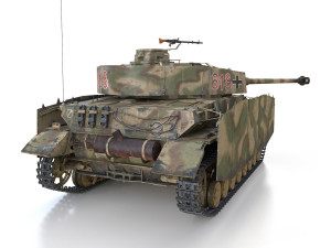 pzkpfw iv - panzer 4 - ausfh - 618 Modèle 3D