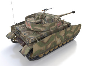 pzkpfw iv - panzer 4 - ausfh - 618 Modèle 3D