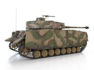 pzkpfw iv - panzer 4 - ausfh - 618 Modèle 3D
