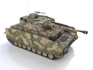 pzkpfw iv - panzer 4 - ausfh - 618 Modèle 3D
