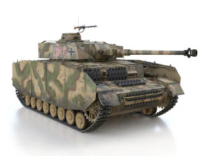 pzkpfw iv - panzer 4 - ausfh - 618 Modelo 3D
