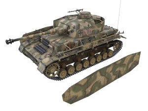 pzkpfw iv - panzer 4 - ausfh - 618 Modelo 3D