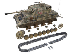 pzkpfw iv - panzer 4 - ausfh - 618 Modèle 3D