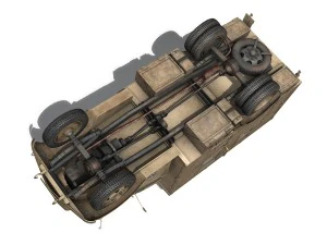 opel blitz - 3t cargo truck with kofferaufbau- 21 pzdiv 3D Model