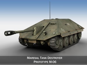 maresal m06 romanian tank hunter 3D Model