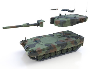 leopard 2a4 main battle tank - 427 3D 모델