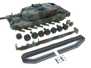 leopard 2a4 main battle tank - 427 3D 모델