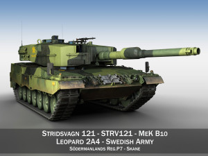 stridsvagn 121 - mek b10 - swedish army 3D Model
