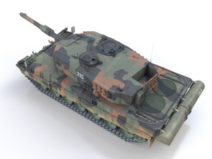 panzer 87 leopard - 213 - swiss army 3D Model