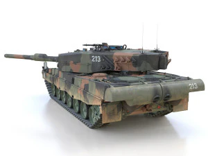 panzer 87 leopard - 213 - swiss army 3D Model