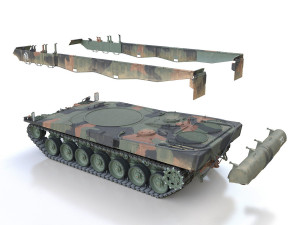 panzer 87 leopard - 213 - swiss army 3D Model