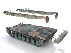 panzer 87 leopard - 213 - swiss army 3D Model