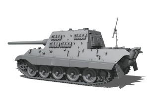sdkfz 186 jagdtiger hunting tiger 3D Модель