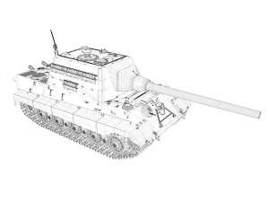 sdkfz 186 jagdtiger hunting tiger 3D Модель