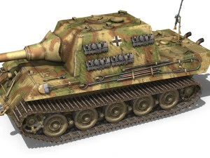 sdkfz 186 jagdtiger hunting tiger 3D Model