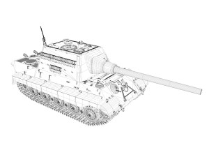 sdkfz 186 jagdtiger hunting tiger 3D Model