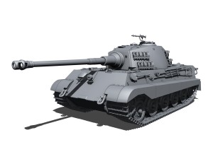 sdkfz 182 tiger 2 king tiger Model 3D