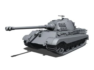 sdkfz 182 tiger 2 king tiger 3D Model