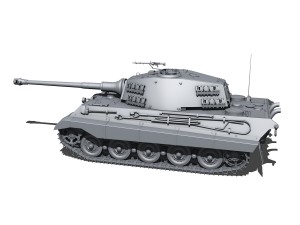 sdkfz 182 tiger 2 king tiger Model 3D