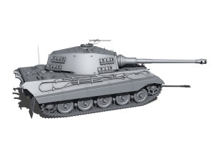 sdkfz 182 tiger 2 king tiger Model 3D