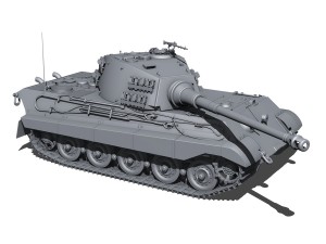 sdkfz 182 tiger 2 king tiger Model 3D