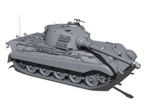 sdkfz 182 tiger 2 king tiger 3D Model