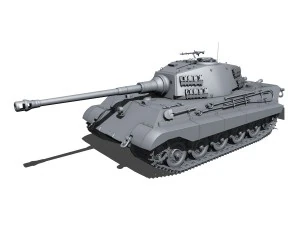 sdkfz 182 tiger 2 king tiger 3D Model
