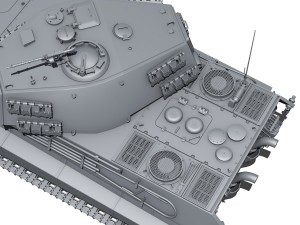 sdkfz 182 tiger 2 king tiger Model 3D