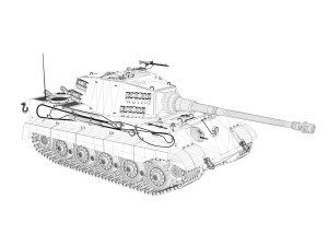 sdkfz 182 tiger 2 king tiger Model 3D