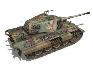 panzerkampfwagen vi ausf b tiger ii 3D Model