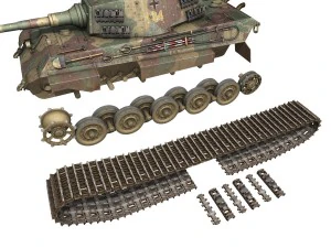 panzerkampfwagen vi ausf b tiger ii 3D Model