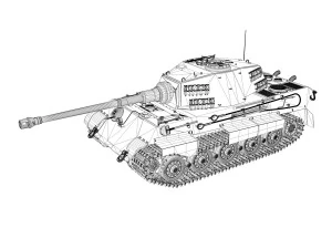panzerkampfwagen vi ausf b tiger ii 3D Model