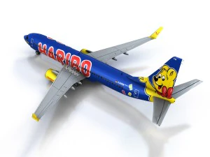boeing 737-800 goldbair 3D Model