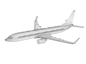 boeing 737-800 goldbair Modelo 3D