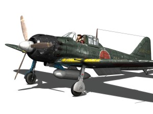 mitsubishi a6m5 zero Modèle 3D