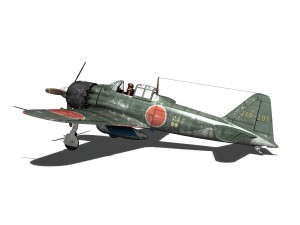 mitsubishi a6m5 zero Modèle 3D
