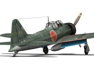 mitsubishi a6m5 zero Modèle 3D