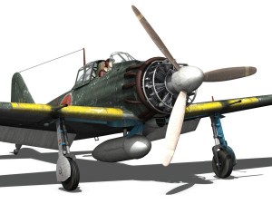 mitsubishi a6m5 zero Modèle 3D