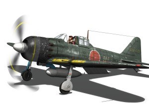 mitsubishi a6m5 zero Modèle 3D