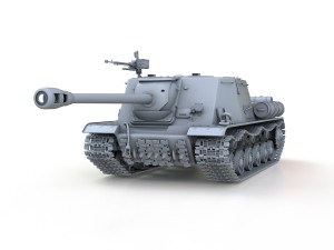 isu-122s - soviet assault 3D Модель