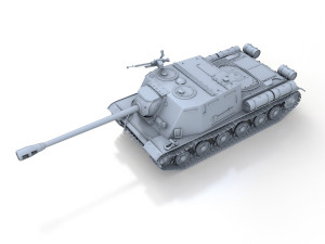 isu-122s - soviet assault 3D Модель