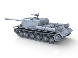 isu-122s - soviet assault 3D Модель