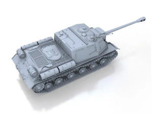 isu-122s - soviet assault 3D Model