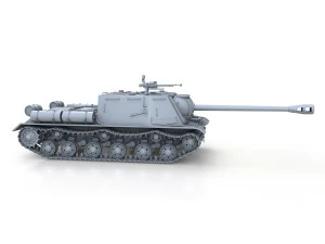 isu-122s - soviet assault 3D Model