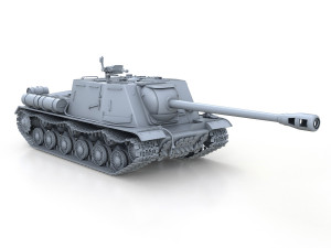 isu-122s - soviet assault 3D Модель
