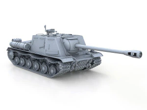 isu-122s - soviet assault 3D Model