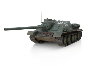 su-100 - 433 - soviet tank destroyer 3D Model